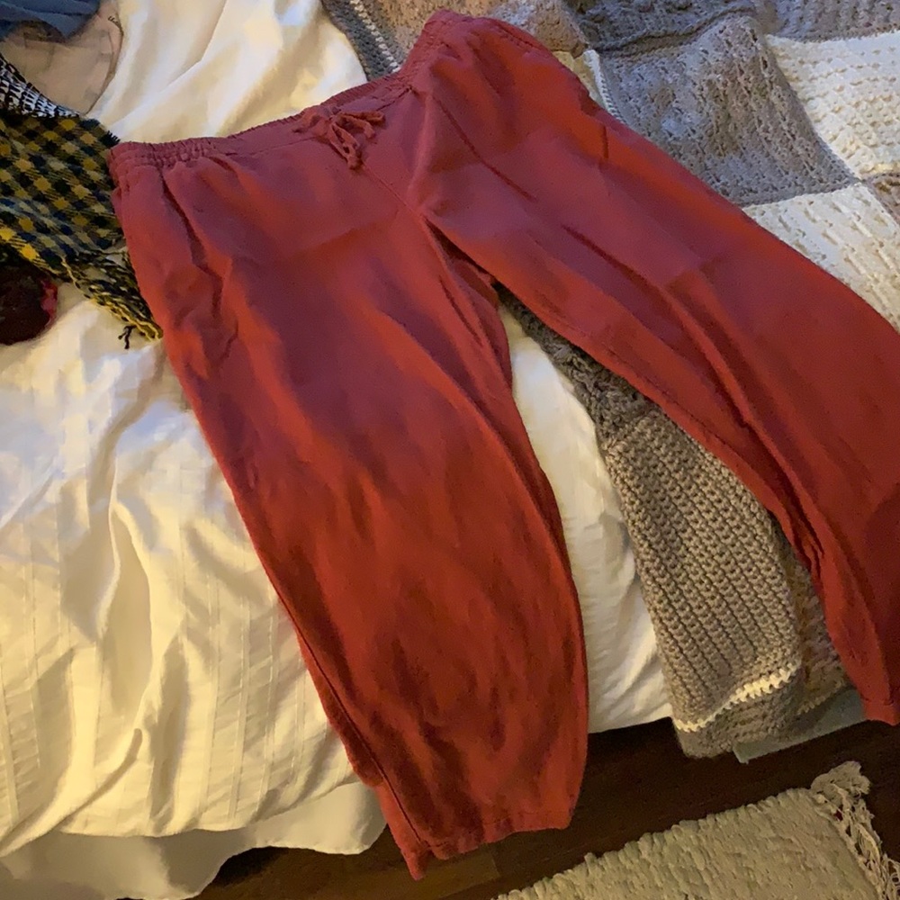 Old Navy size medium women’s linen ankle pants